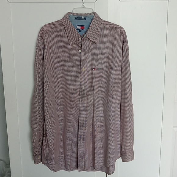 Tommy Jeans Button Down Long Sleeve Shirt Size L  EUC - Picture 4 of 4